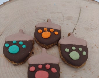 Small Acorn Cookie 6pk, Fall Dog Treat, Acorn Dog Treat, Cute Dog Cookies, Dog Bakery, Pet Treats, Small Dog Treats, Homemade Dog Treats