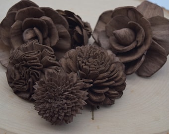 Sola Wood Flowers, Dark Brown Sola Flowers, Forever Flowers, DIY Crafts, Brown Wooden Flowers, Sola Wood Flower, Sola Flower Decor