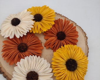 Sunflower Sola Wood Flowers, Wood Flowers, Fall Sunflowers, DIY Crafts, Wedding Sunflowers, Wooden Sunflowers, Wooden Flowers, Fall Flowers