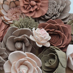 Sola Wood Flowers, Romantic Mix Sola Flowers, Wooden Flowers Bulk, Wooden Flowers, DIY Sola Decor, Bulk Sola Flowers, Blush Wedding Flowers, image 2