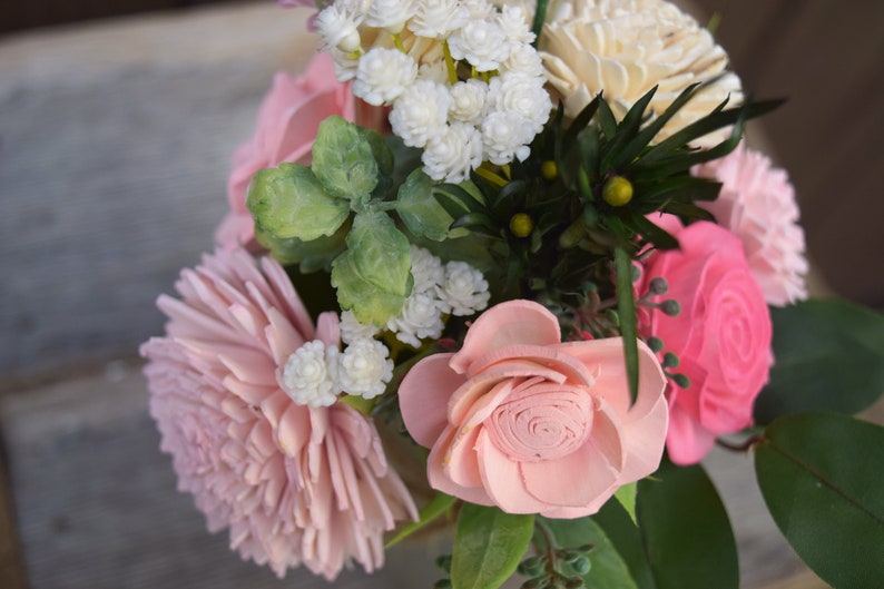 Pink Sola Wood Rose Flower Pack of 10 main image 1
