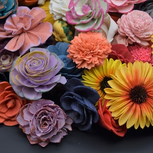 Craft Sola Wood Flower Seconds , Assorted Sola Flowers, DIY Crafts, Flowers for Crafts, Imperfect Wood Flowers, Sola Flower Seconds, Crafts