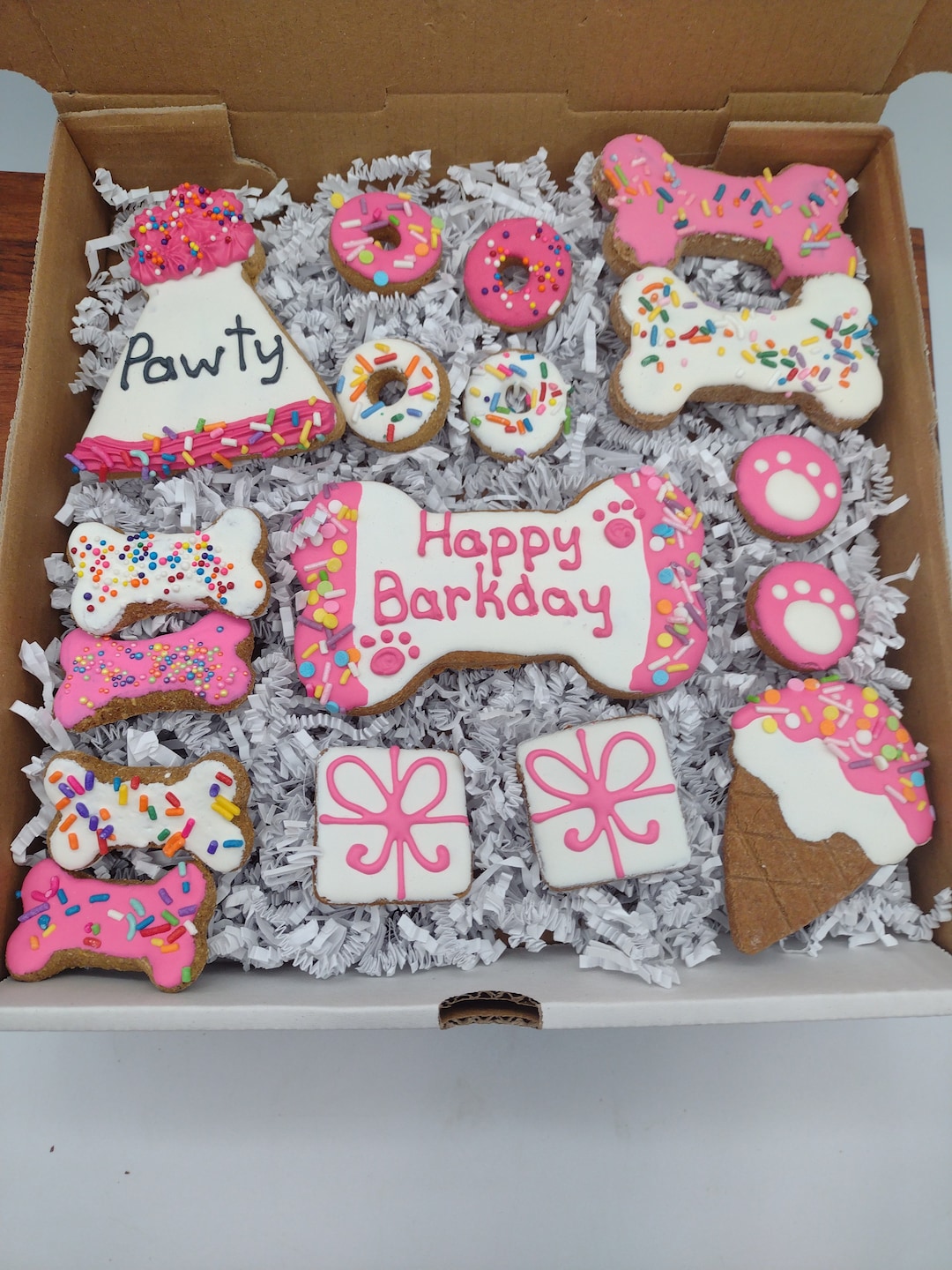 Large Dog Birthday Party Pack, Birthday Treat Pack, Dog Birthday Treat