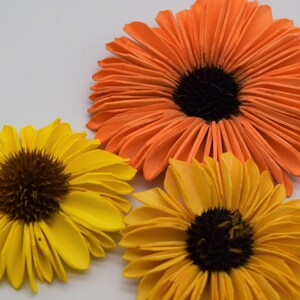 Sunflower Sola Wood Flowers, Wood Flowers, 10 cnt Sunflowers, DIY Crafts, Craft Kit, Crafts for Home, Kid's Craft Ideas, DIY Wedding Flowers image 7