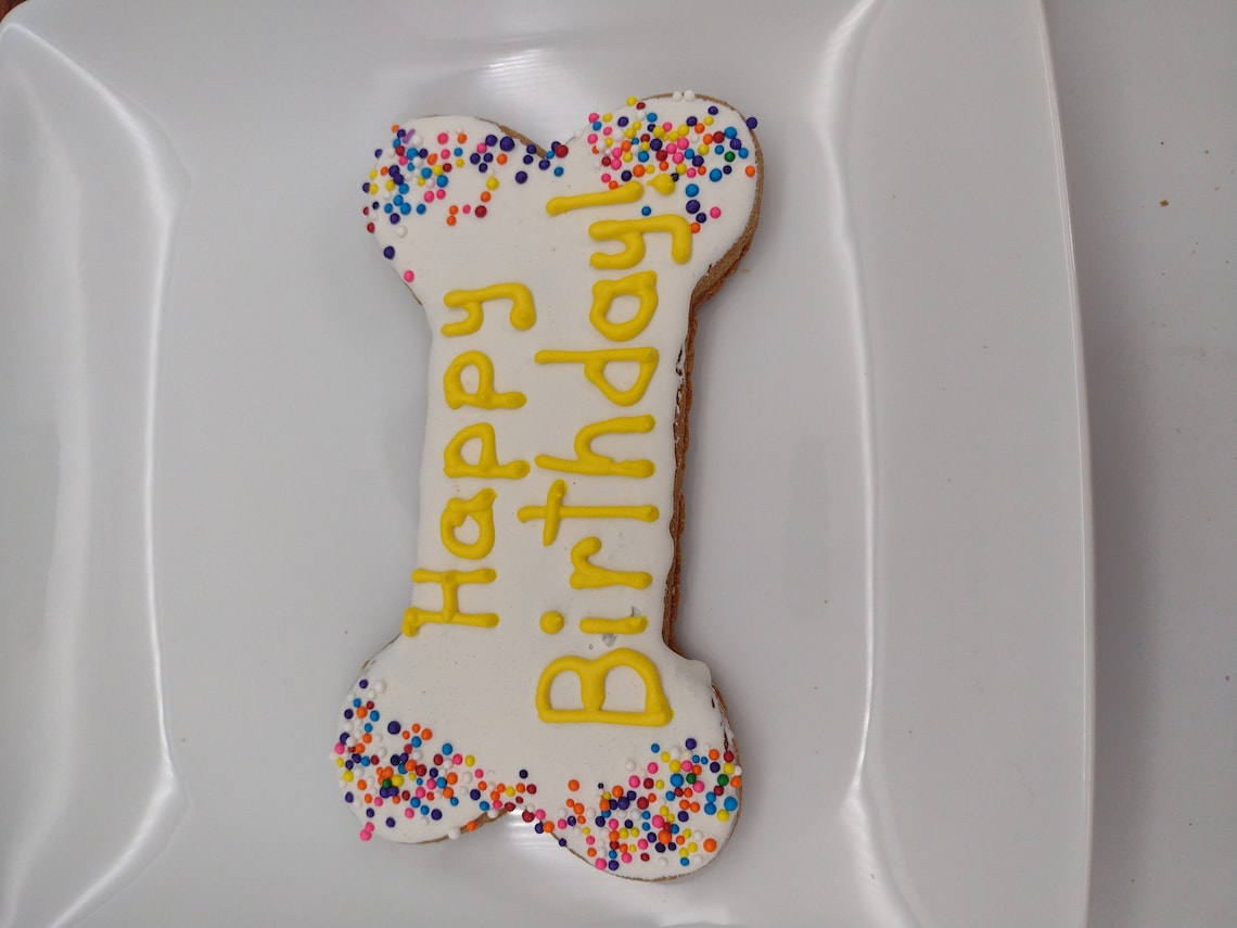 XL Dog Birthday Bone Birthday Treat Dog Birthday Treat Etsy