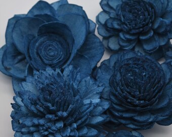 Sola Wood Flowers, Blue Flowers, Wood Flower, Blue Wedding Decor