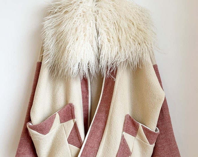 Upcycled Wool Blanket Coat Etsy