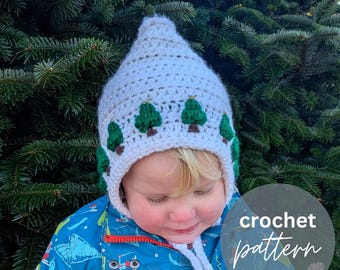 Christmas Tree Hat Crochet Pattern, Newborn Baby Toddler Adult  Christmas Crochet Hat Pattern, Christmas Tree Beanie PDF Pattern