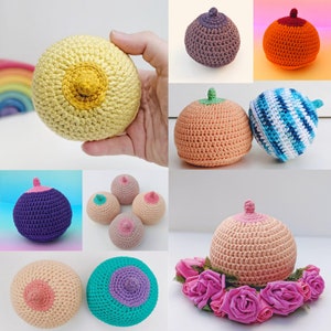 Crochet Boob Pattern / 3 Sizes / Breastfeeding Teaching / Breastfeeding Milestone / Antenatal Class Help / Midwife Gift / Boobie