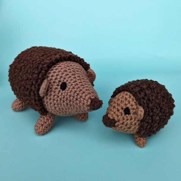 Crochet Hedgehog Pattern. Toy Pattern Amigurumi. Crochet Hedgehogs Plushie. Baby Mama Hedgehog