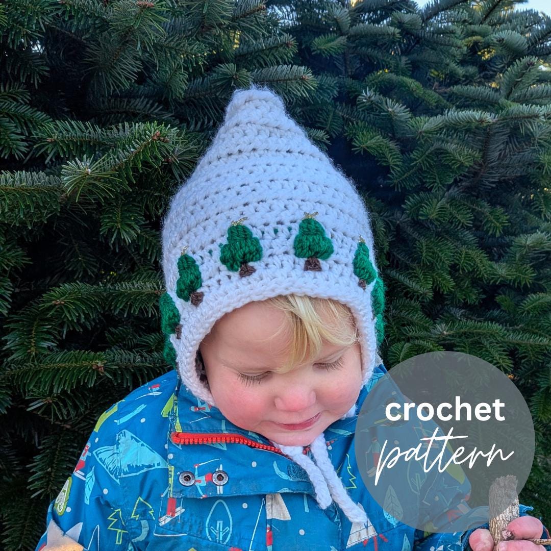 30 Christmas Tree Hat Crochet Patterns for Festive Holiday Makes 8 Christmas Tree Hat Crochet Pattern in Baby through Child Sizes