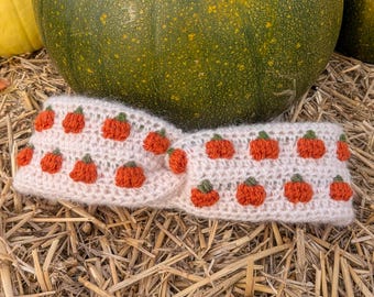 Crochet Pumpkin Headband: Turban Style, Autumn Vibes