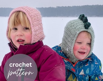 Chunky Balaclava Crochet Pattern PDF, Hood Pattern, Baby to Adult, Quick Project