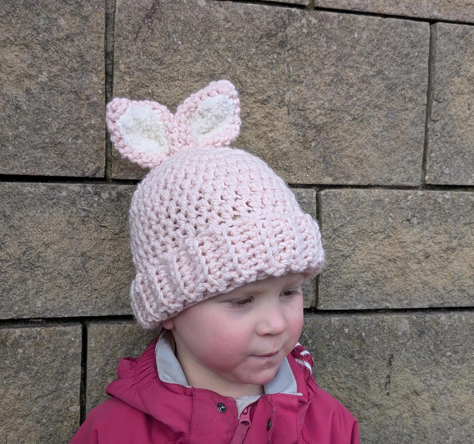 Chunky Bunny Beanie Easter Hat for Newborn, Baby, Toddler