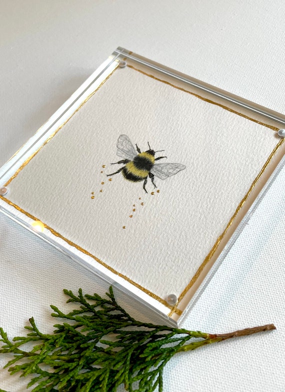 “Golden Pollen Bee” Art Mini