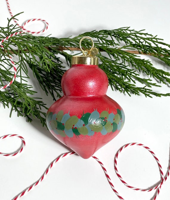 Two-Tiered Red Garland Ornament