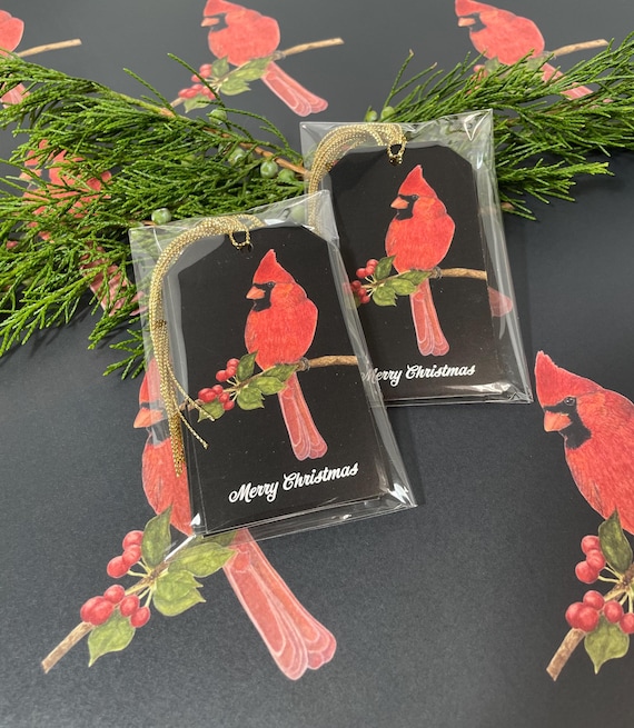 Christmas Cardinal Gift Tags