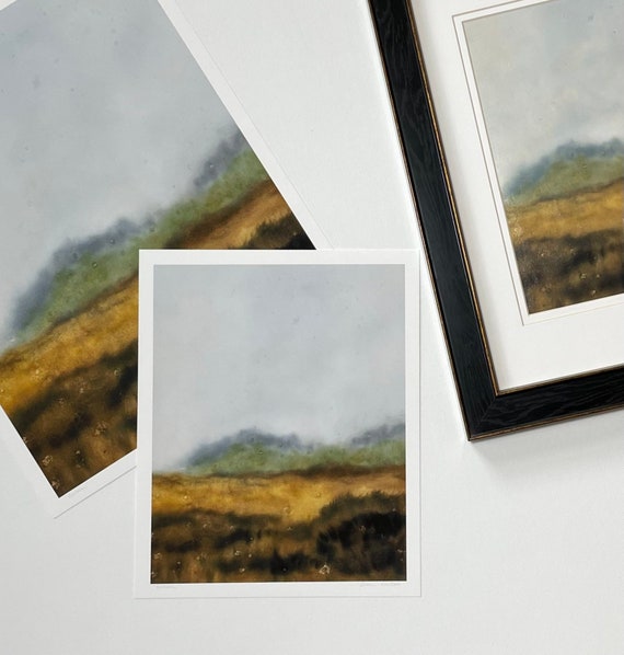 “Golden” Abstract Landscape Giclee Art Print