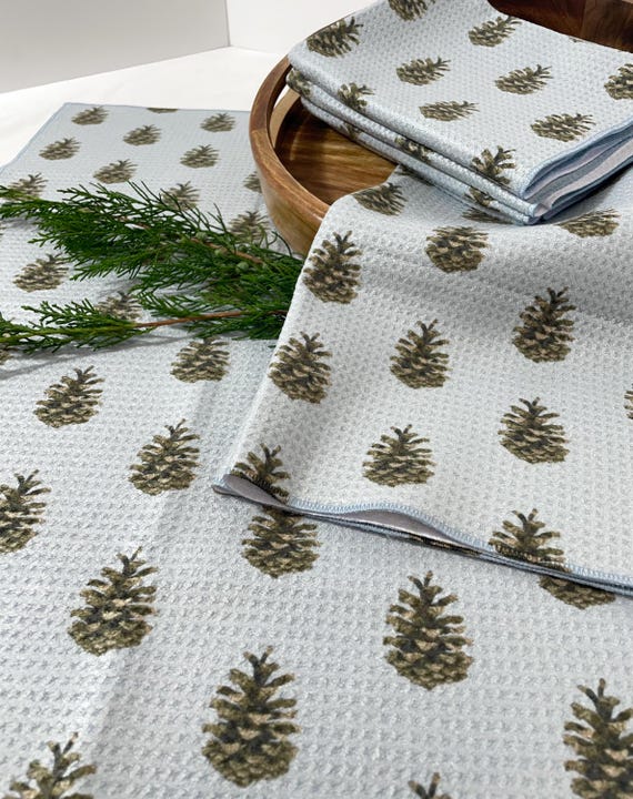 Pinecone Tea Towel