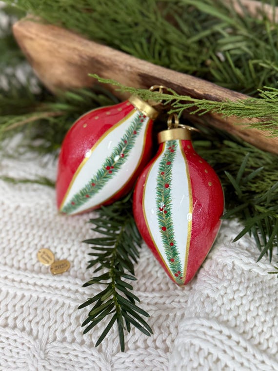 2025 Hand Painted Christmas Ornament