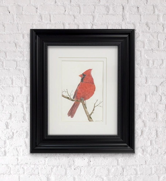 Cardinal Watercolor Painting
