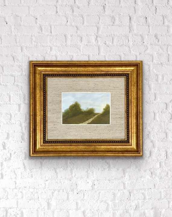 “Shades of Green” oil painting