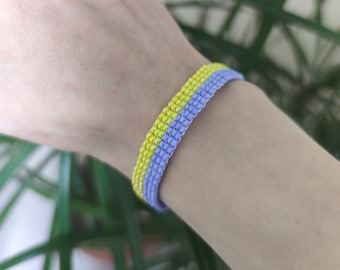 Ukrainian Flag Beaded Bracelet Ukraine Bracelet Blue Yellow Bracelet Ukraine Jewelry Seeds Beaded Bracelet Ukrainian Gift  Peace Bracelet