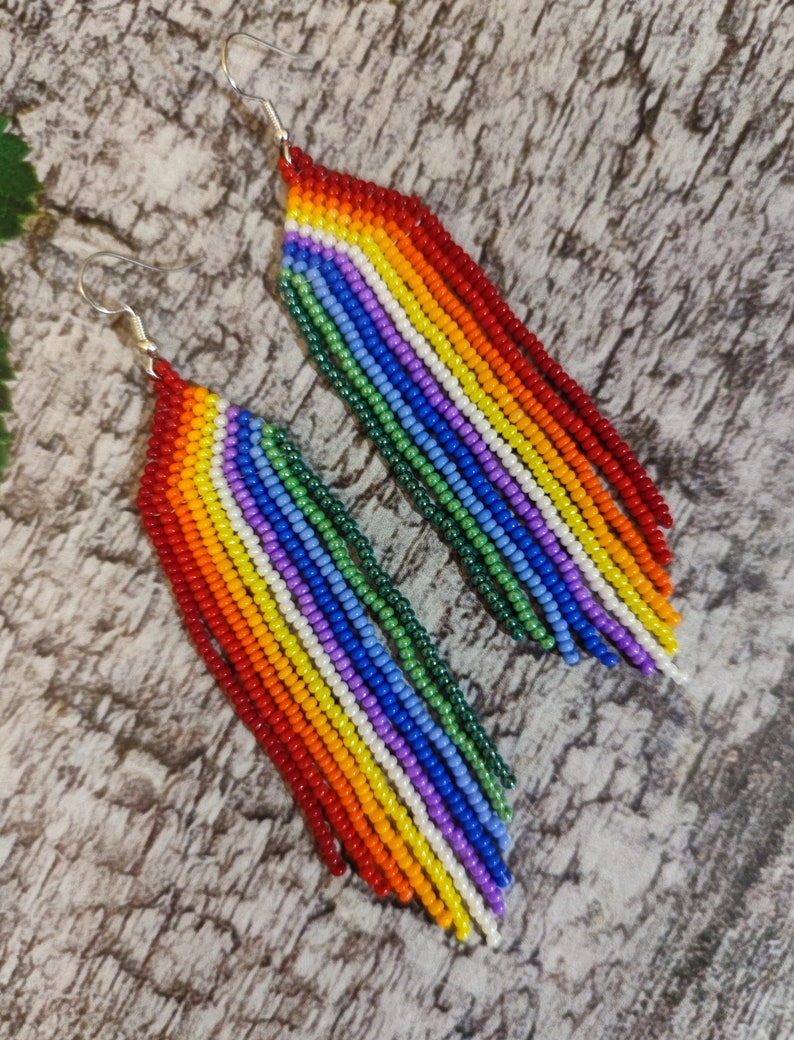 Multicolor - Handmade Beaded Earrings 143