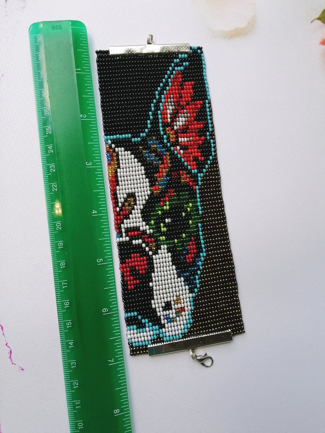 Unique Beaded Bracelet Boho Bracelet Dog Bracelet Wide Etsy