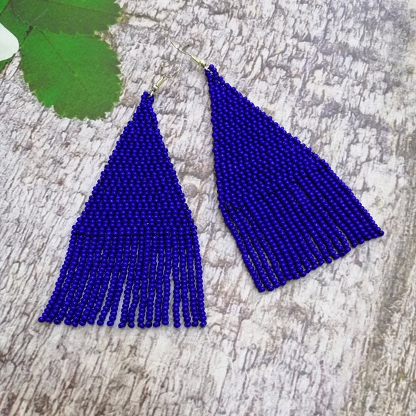 Indigo Earrings - Etsy