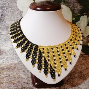 Black Gold Beaded Collar Victorian Style RBG Ruth Bader Ginsburg ...
