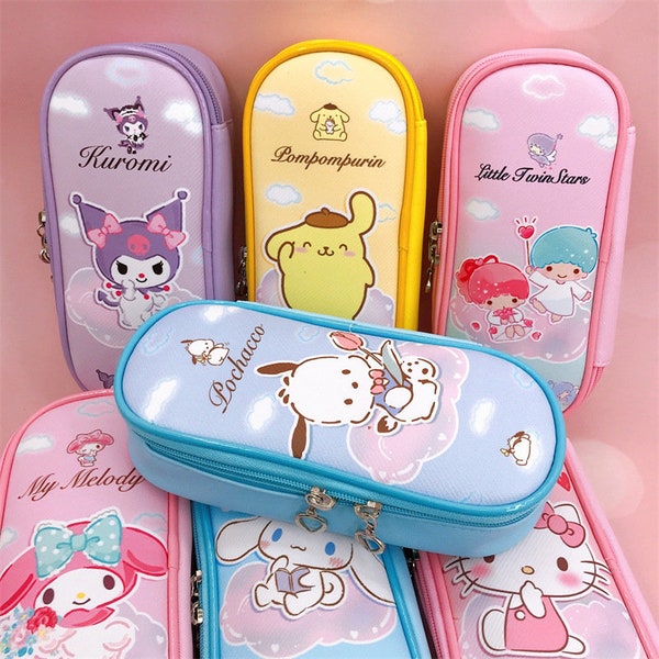 Japanese pencil case sanrio characters / Kawaii stationery supplies for students