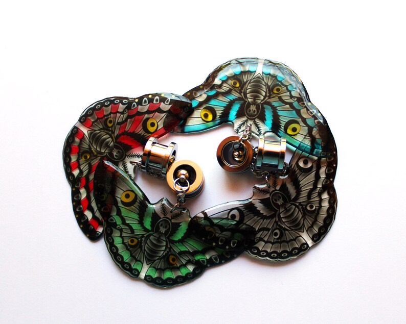 ear weight dangle plug ear plug and tunnel 0g plug 00g plug dangle gauge 00 gauge ear tunnel plug earring tunnel earring 0g dangle plug