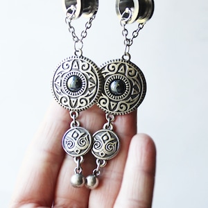 ear weight dangle plug 0g 5/16 00g 3/8 1/2 9/16 5/8 11/16 13/16 dangle gauge 00 gauge ear tunnel plug earring tunnel earring 0g dangle gauge