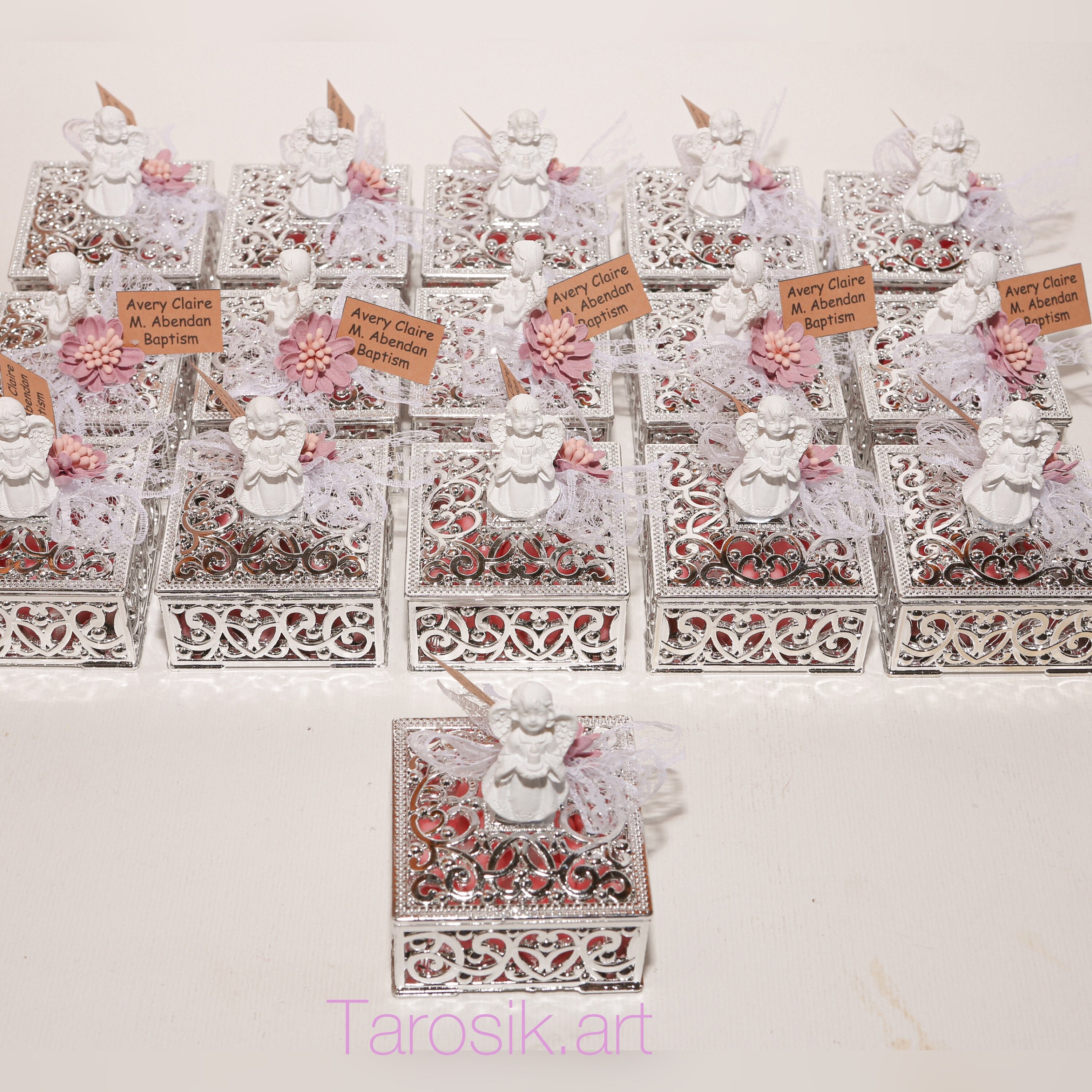 10 Pcs Baptism Personalized Souvenirs for Guests Christening Etsy