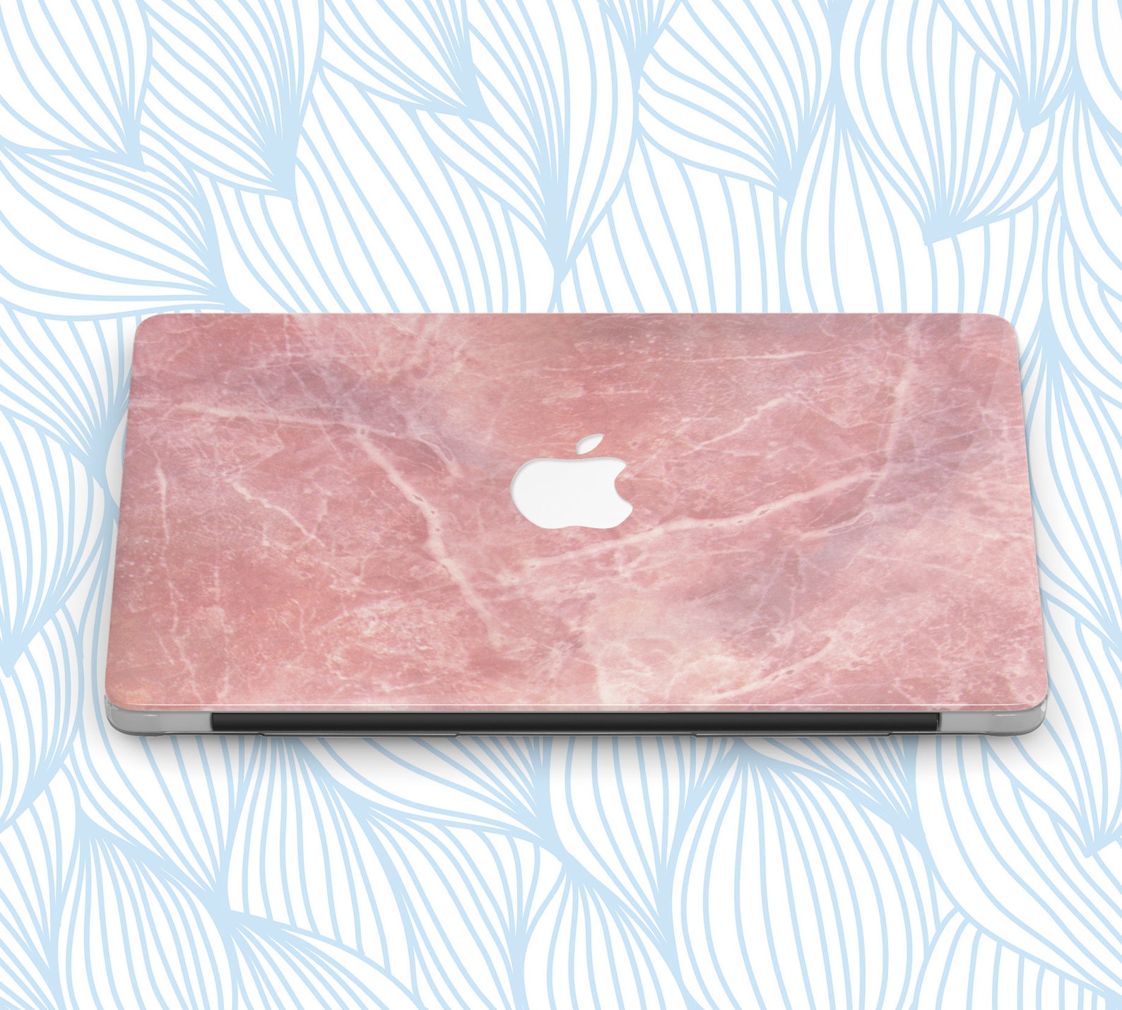 White marble macbook case with stone marble texture old marble Etsy