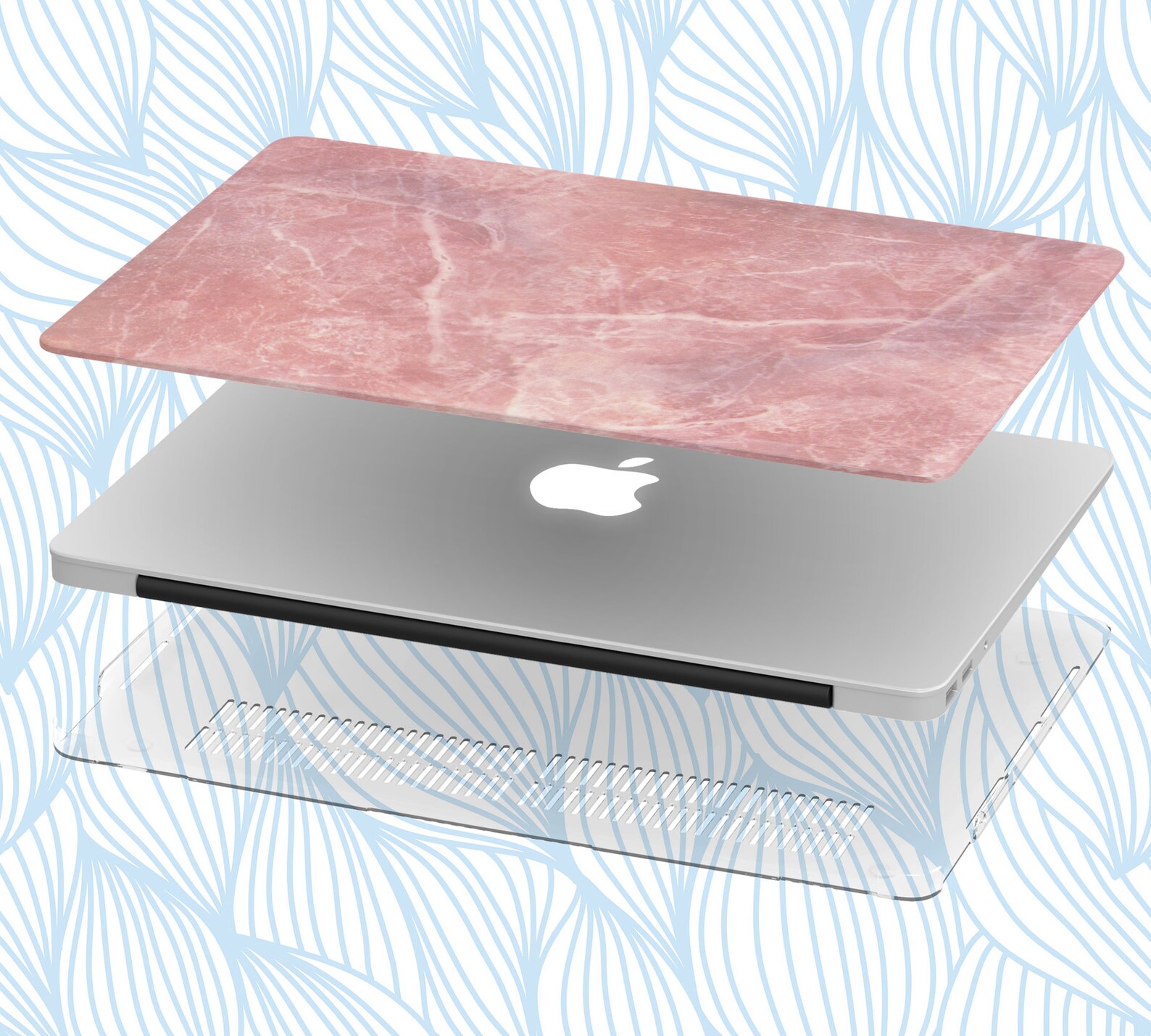 White marble macbook case with stone marble texture old marble Etsy