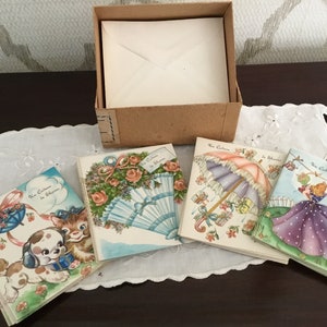 Wedding shower cards vibtage