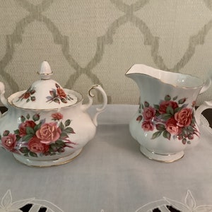 Vintage Royal Albert Centennial Roses Creamer Sugar