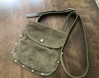 Vintage Longchamp Brown Suede bag