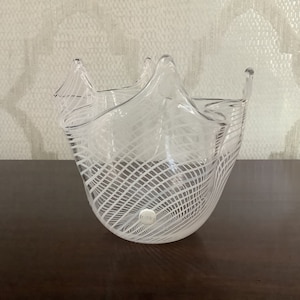 Vintage Murano Filigrana vase