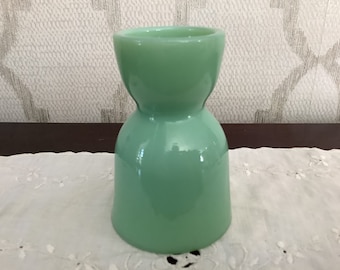 Vintage Jadeite Taza de huevo doble 1700 Línea