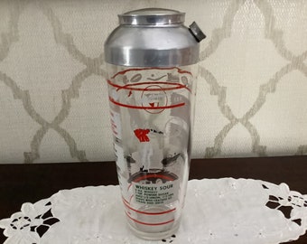 Vintage cocktailshaker från mitten av århundradet