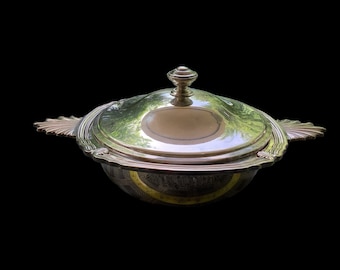 Antique Christofle Gallia silver plate vegetable bowl