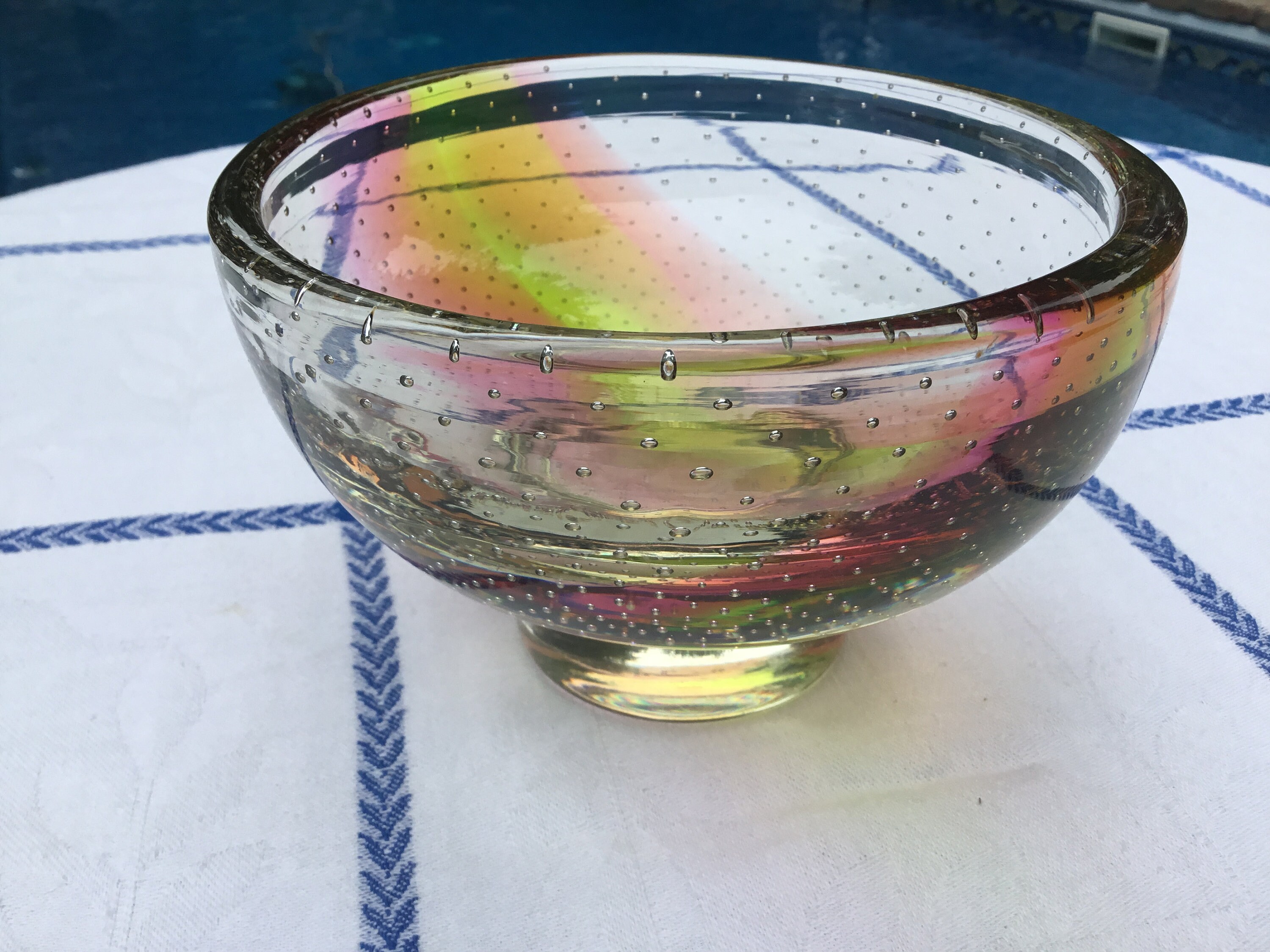 ビンテ-ジ.、吹きガラス、花瓶 ヴィンテージ吹きガラスの花瓶 - Etsy 日本