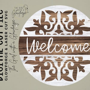 Glowforge File | Laser SVG File | Farmhouse Doorhanger SVG | Laser Signs SVG| Laser Cut File | Farmhouse Laser File | Glowforge Door Hanger