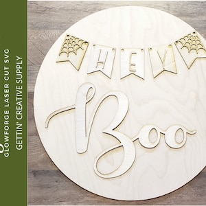 Glowforge SVG | Laser SVG File | Halloween SVG| Halloween Laser | Door Hanger Cut File | Laser Cut File | Glowforge File | Glowforge Design