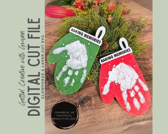 Laser Cut Kids Kit SVG | Christmas Laser Kids Kit SVG | Winter Pop Out Kids Laser File | Laser SVG | Glowforge Laser Christmas Baking File
