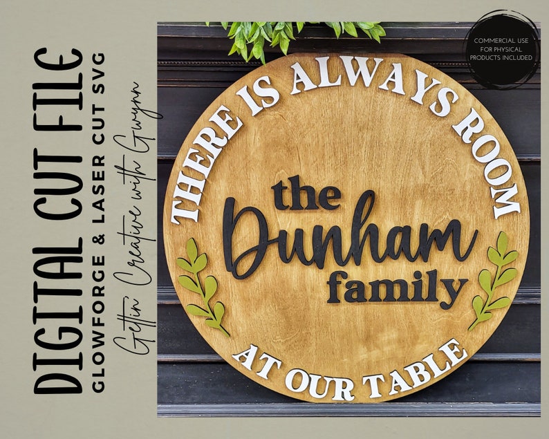 Glowforge File | Laser SVG File | Kitchen Doorhanger SVG | Laser Signs ...
