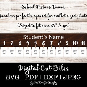 School Pictures SVG | K-12 SVG File | Pictures for School SVG | School Pictures Cut File | All Grades School Cut File | Silhouette File